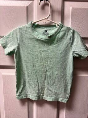 H&M Kids Light Mint Green Short Sleeve Tee